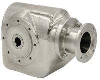 Riduttore igienico in acciaio inox AISI 304 lucidato, serie CHF-SS, superfici lisce anti-accumulo, grado di protezione IP69K