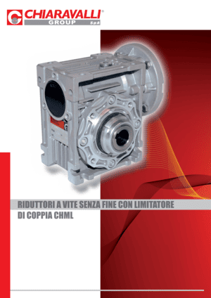 Immagine catalogo, riduttori a vite senza fine con limitatore di coppia integrato. CHML