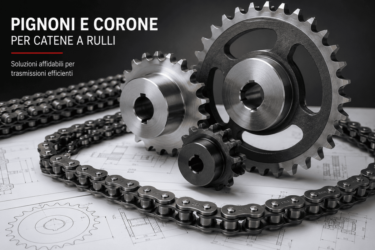 Pignoni e corone per catene