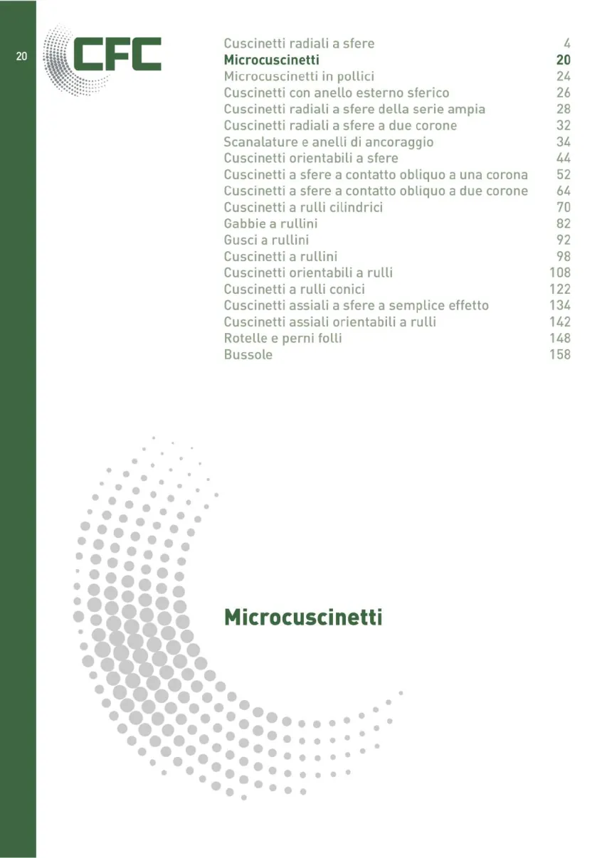 Pagina 021 del catalogo CFC: Microcuscinetti