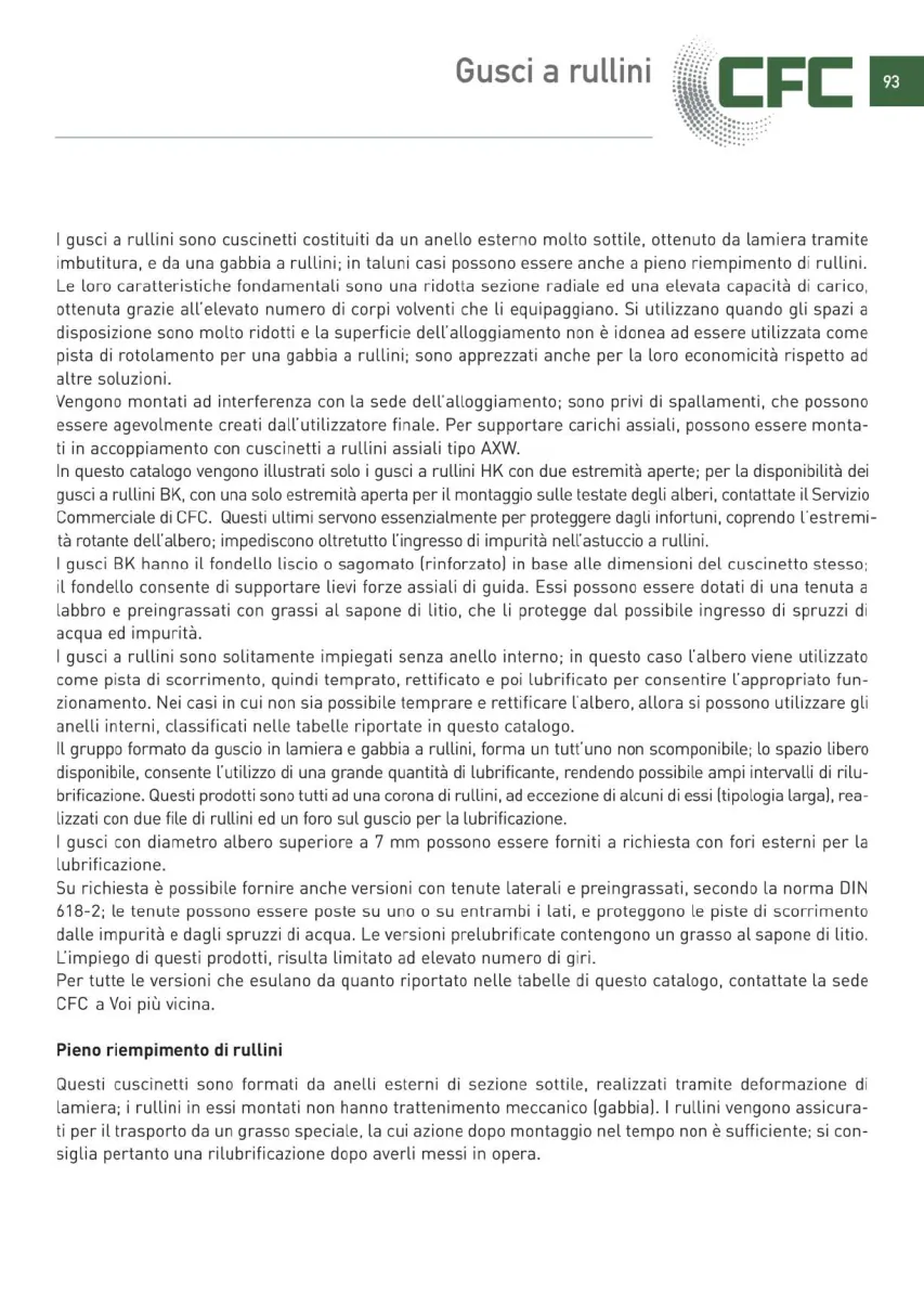 Pagina 094 del catalogo CFC: Gusci a rullini