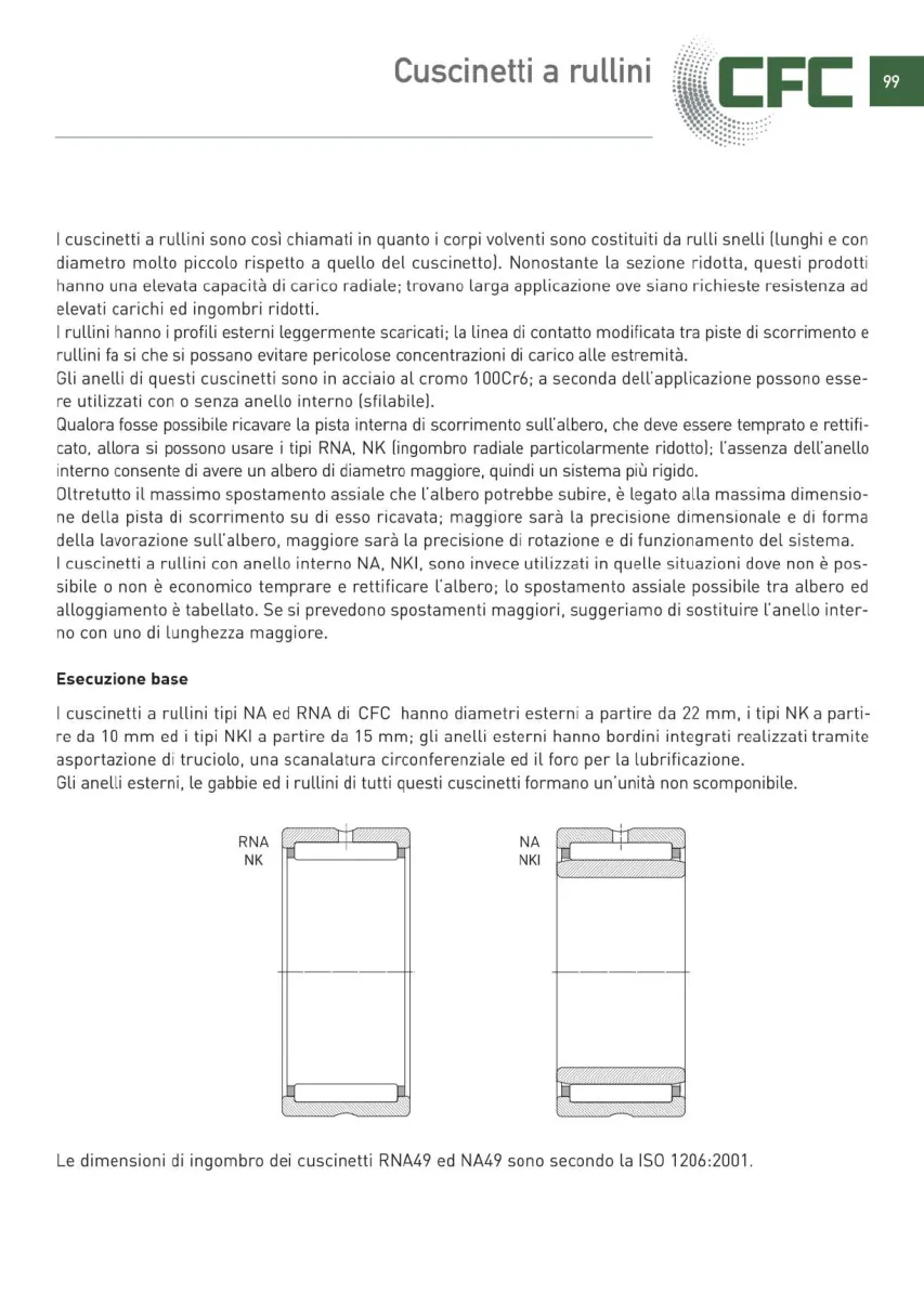 Pagina 100 del catalogo CFC: Cuscinetti a rullini