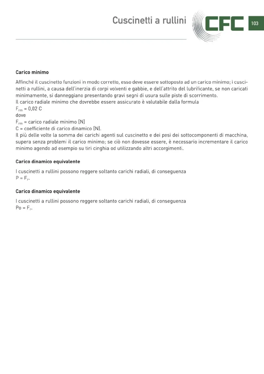 Pagina 104 del catalogo CFC: Cuscinetti a rullini