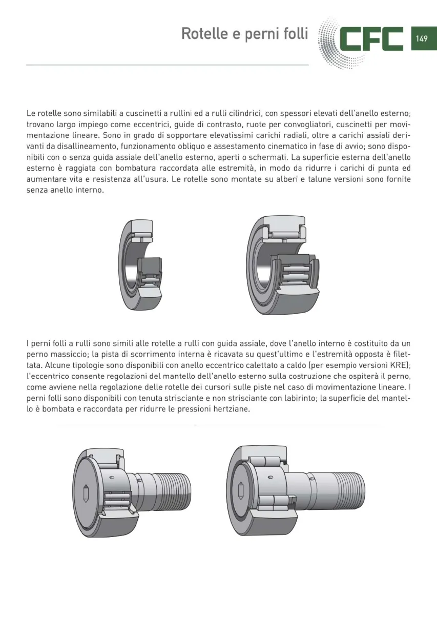 Pagina 150 del catalogo CFC: Rotelle e perni folli