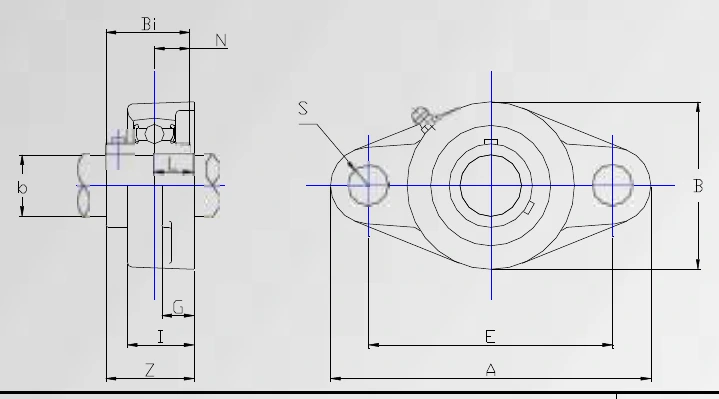 Disegno tecnico quotato UCFL 200