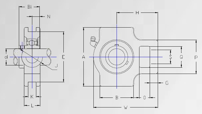 Disegno tecnico quotato UCT 200