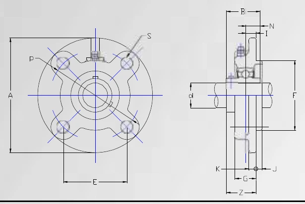 Disegno tecnico quotato UCFC 200