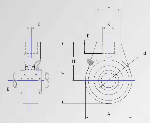 Disegno tecnico quotato UCHA 200
